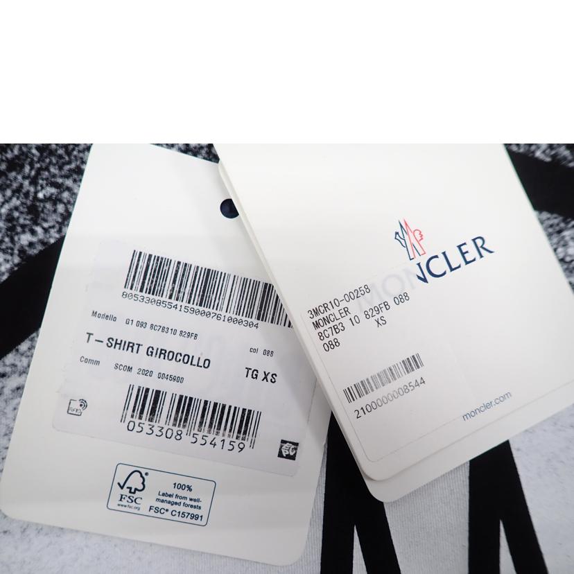 MONCLER モンクレール/★MONCLERプリントビッグロゴTシャツ/8C7B3 10 829FB//サイズ:XS/SAランク/62