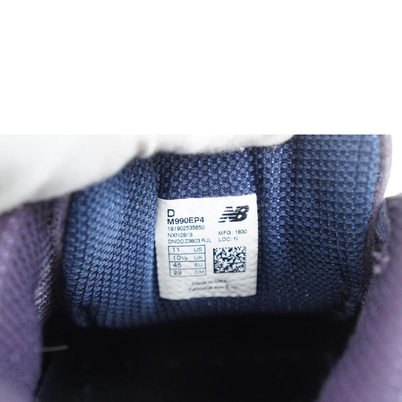 NB ニューバランス/NB スニーカー/パープル USA 29.0/M990EP4//Aランク/67