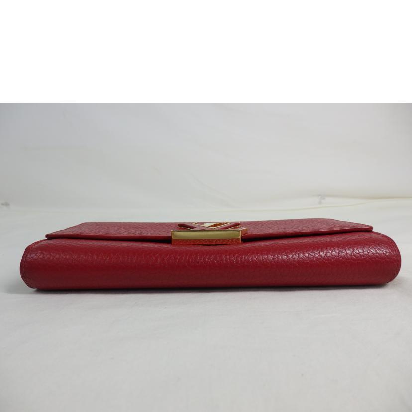 LV/ポルト・フォイユ・カプシーヌ/トリヨン/スカーレット/M63738//MI4***/Aランク/84