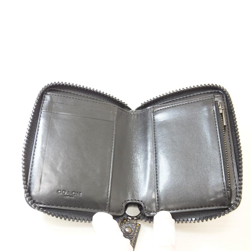 COACH コーチ/ホース柄ラウンドファスナー二つ折り財布/89586//L19**/ABランク/88