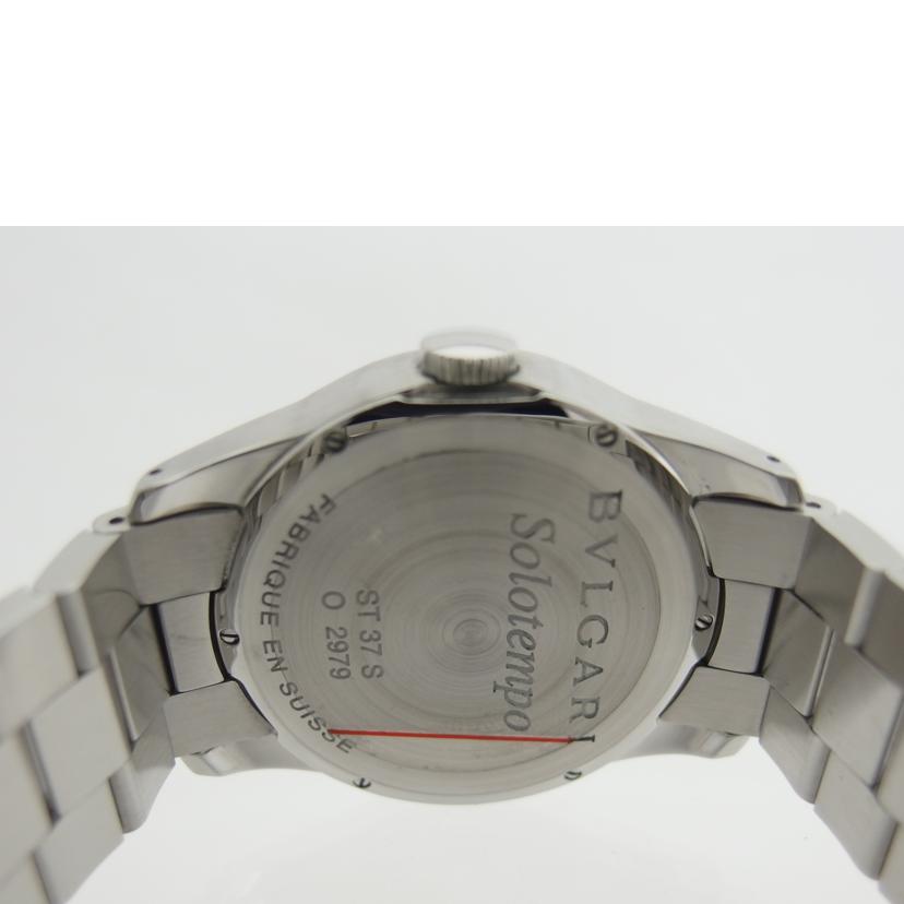 BVRGARI ブルガリ/ソロテンポ/ブラック文字盤/クォーツ/ST37BSS//O29**/Aランク/04