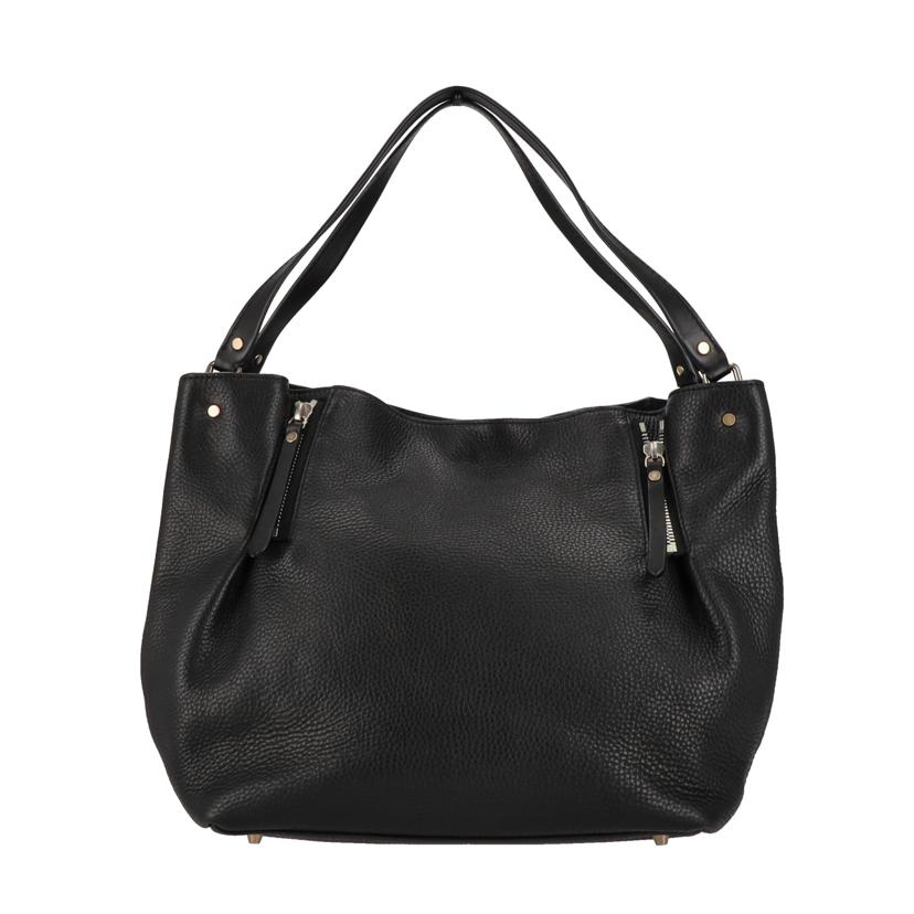 BURBERRY バーバリー/バーバリー/ジップレザートート/ブラック//Aランク/75