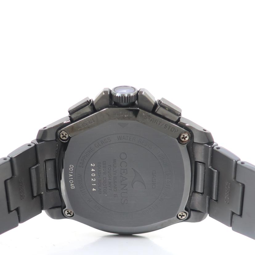 CASIO カシオ/OCEANUS ブラックチタン ソーラー電波時計/OCW-T1000//240***/Bランク/65