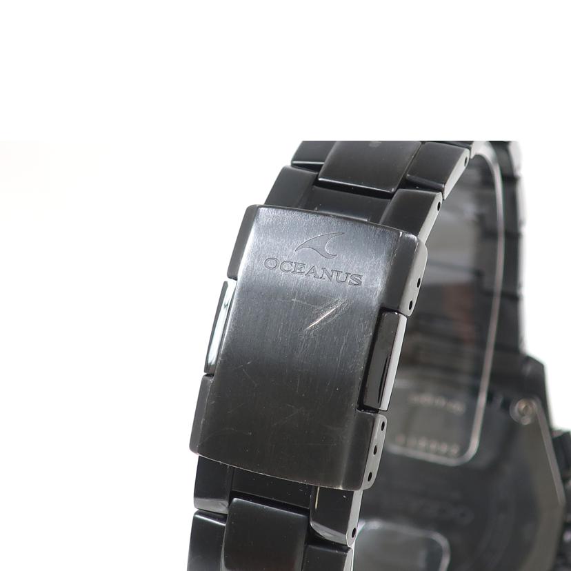 CASIO カシオ/OCEANUS ブラックチタン ソーラー電波時計/OCW-T1000//240***/Bランク/65