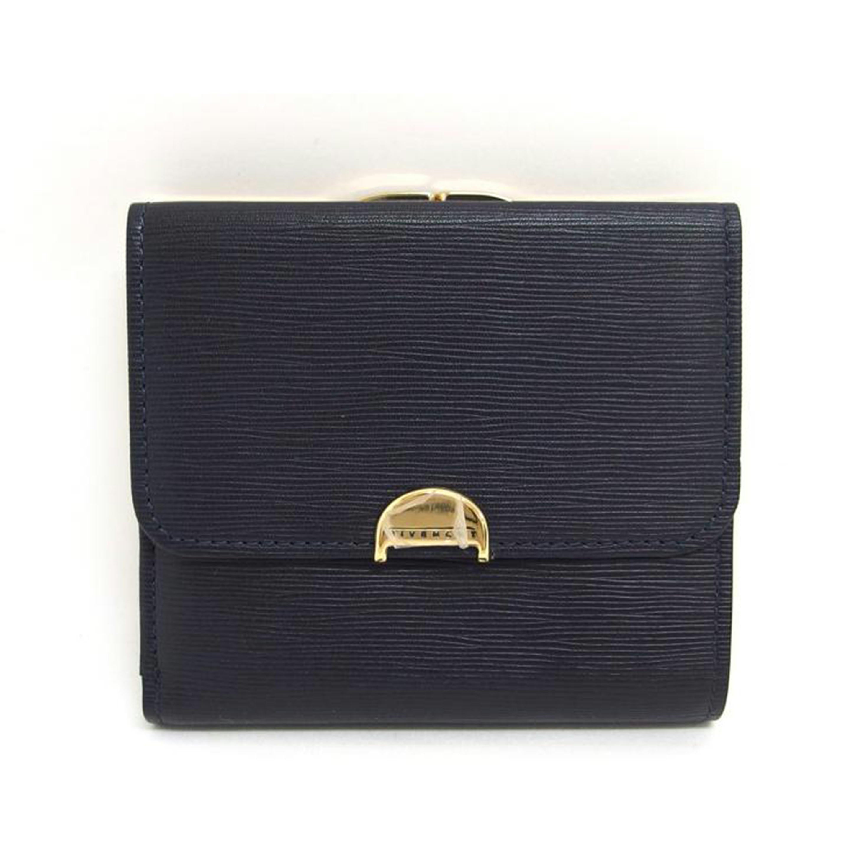 GIVENCHY ジバンシー/ガマ口二つ折り財布/ネイビー/ヴィンテージ//Aランク/04