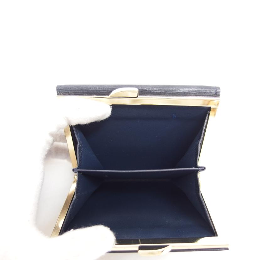 GIVENCHY ジバンシー/ガマ口二つ折り財布/ネイビー/ヴィンテージ//Aランク/04