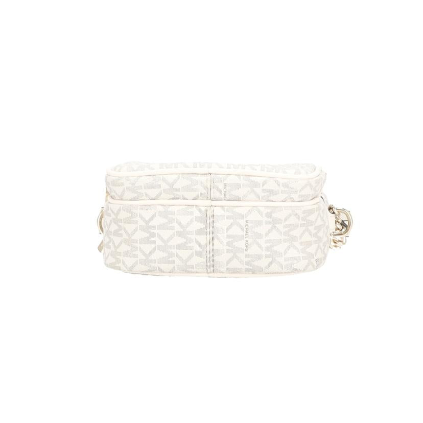 MICHAEL KORS マイケルコース/レザーMK柄チェーンショルダー 白/35F1GTVC2B//ABランク/42