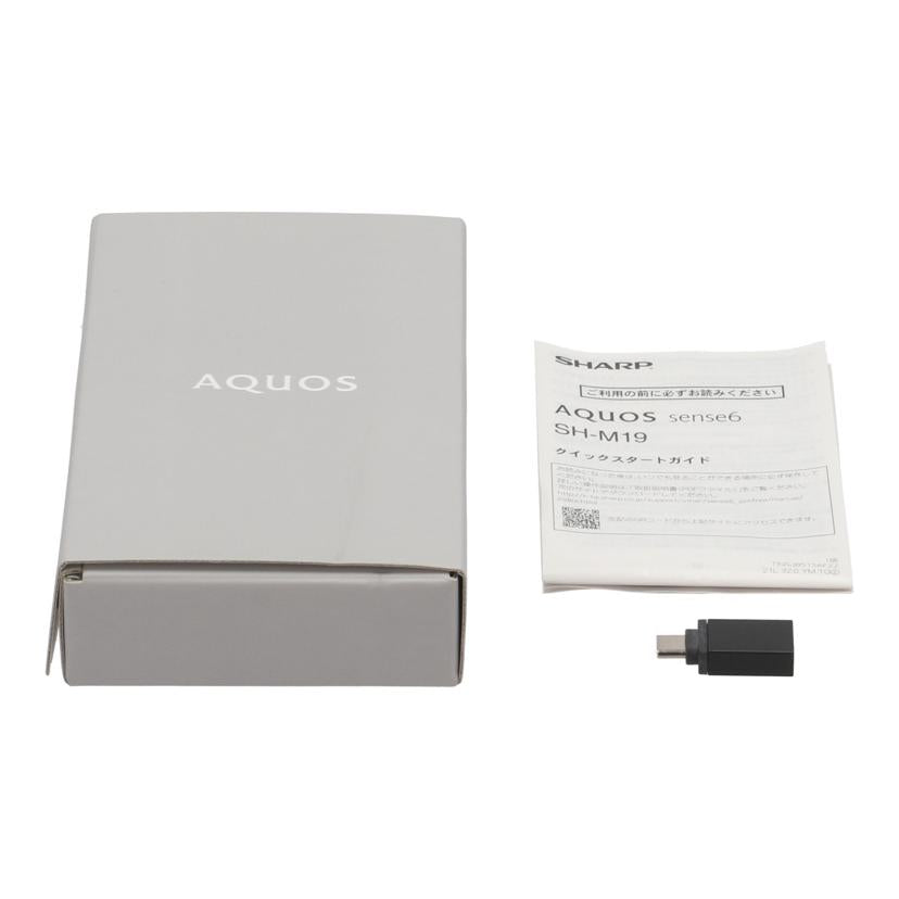 SHARP SIMフリー シャープ /スマートフォン/AQUOS sense6 64GB/SH-M19//356660110526416/Bランク/25