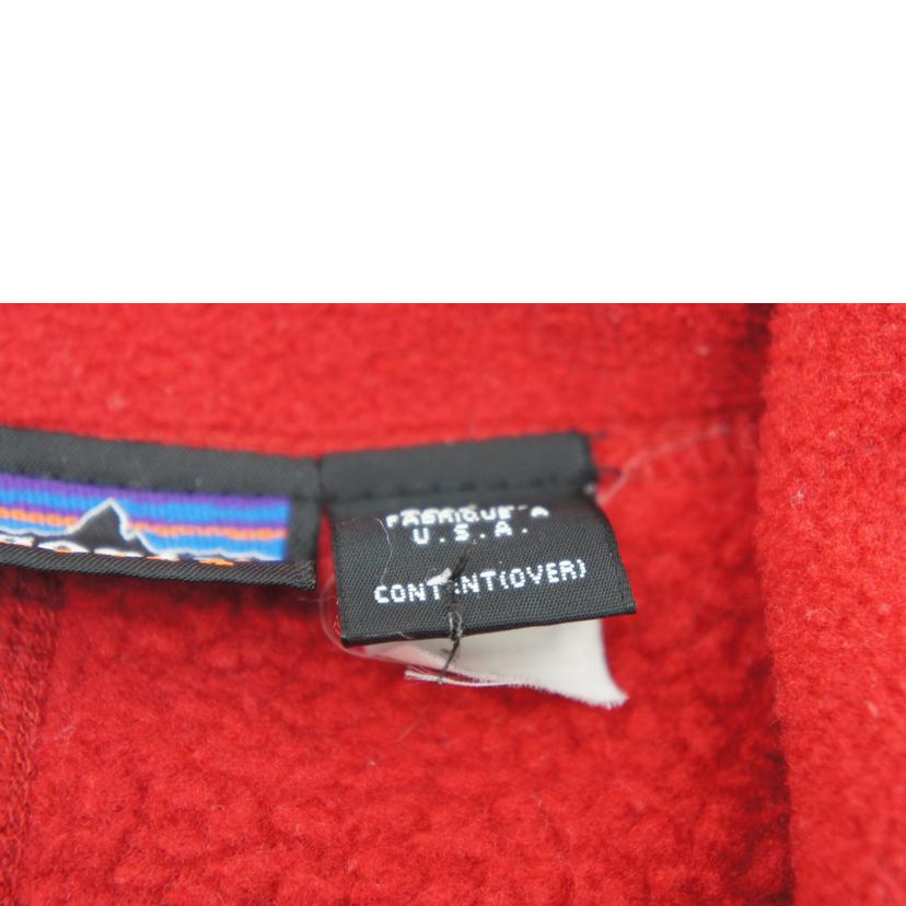 patagonia/シンチラ ハーフジップ フリースプルオーバー RED USA製/25212//Bランク/78