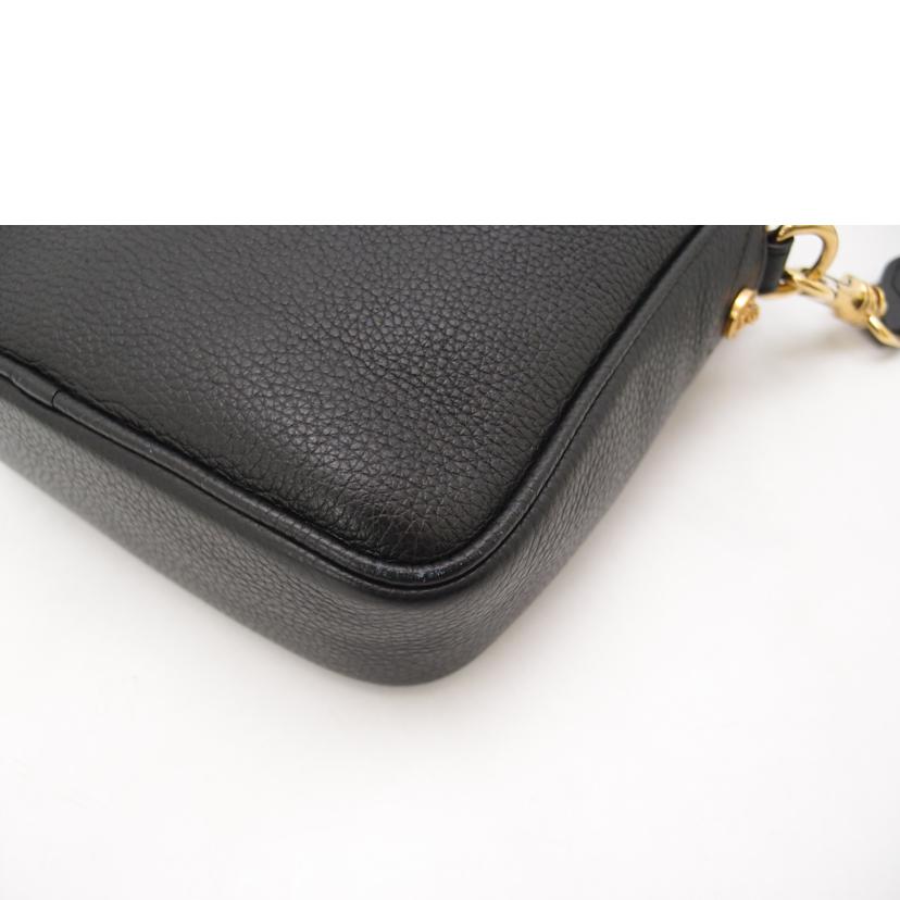 VERSACE ヴェルサーチ/メデューサレザーショルダー/ブラック/1002885//047***********/Aランク/69