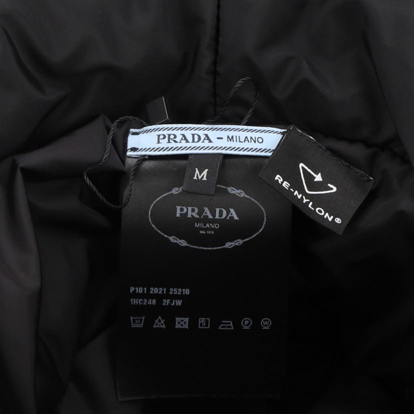 PRADA/ロゴプリントボリュームハット NERO×レッド /1HC248//131/Aランク/24