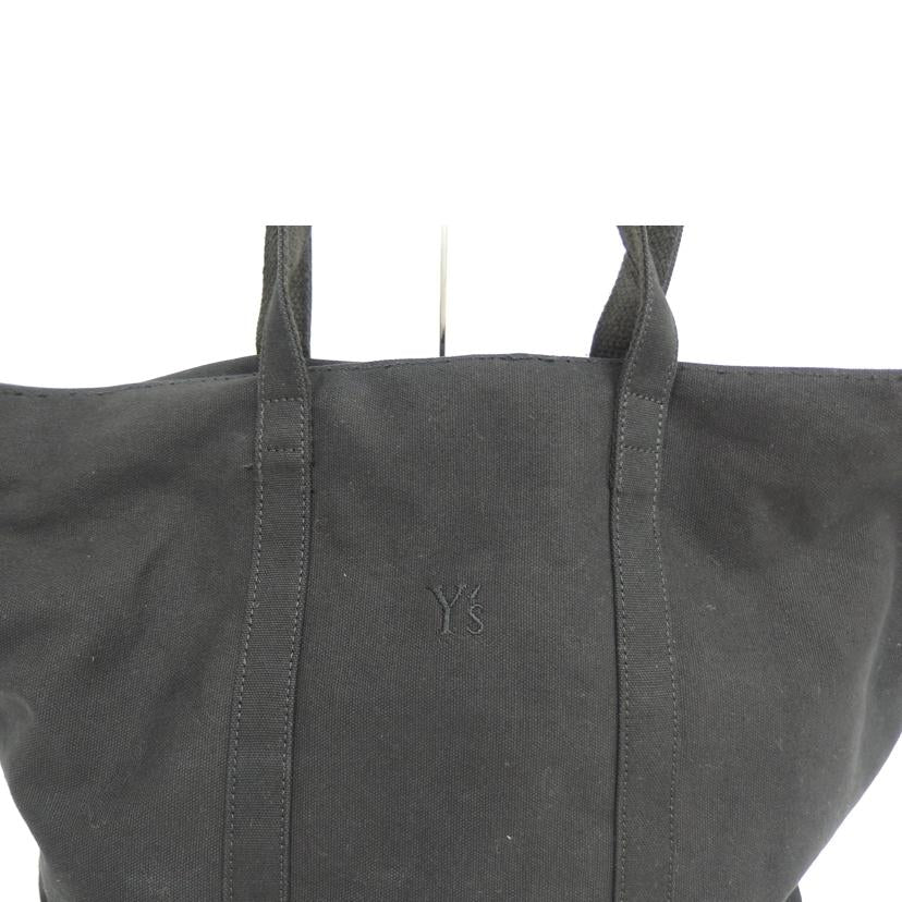 Y'S ワイズ/Y'S コットントートバック/ブラック//ABランク/82