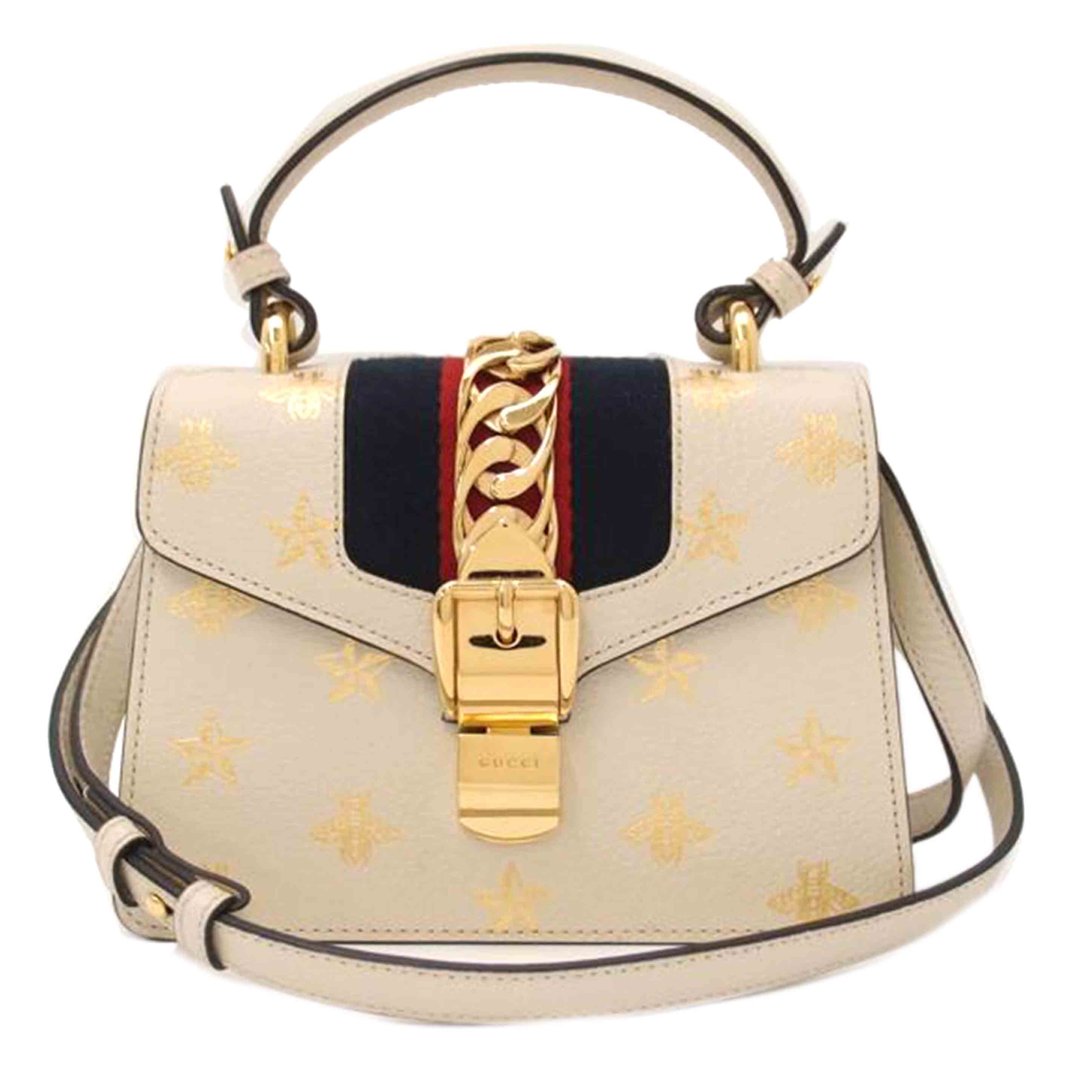 GUCCI グッチ/シルヴィシェリービースター2wayハンド/ホワイト/470270//493***/ABランク/69