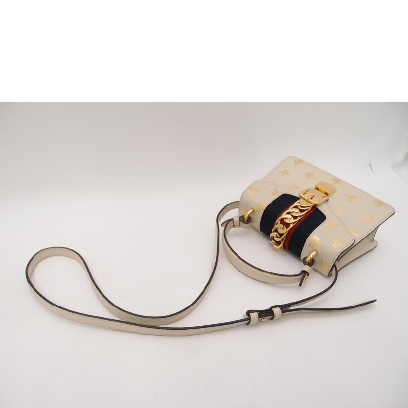 GUCCI グッチ/シルヴィシェリービースター2wayハンド/ホワイト/470270//493***/ABランク/69