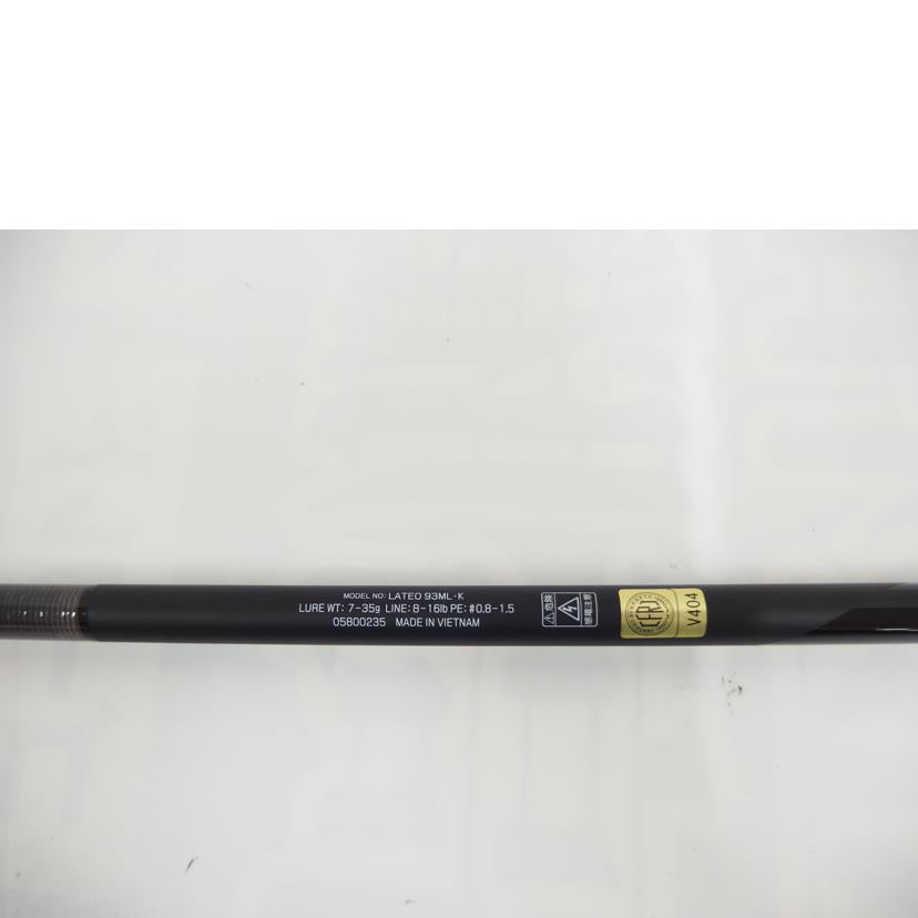 DAIWA ダイワ/ロッド LATEO 93ML/93ML//Aランク/82