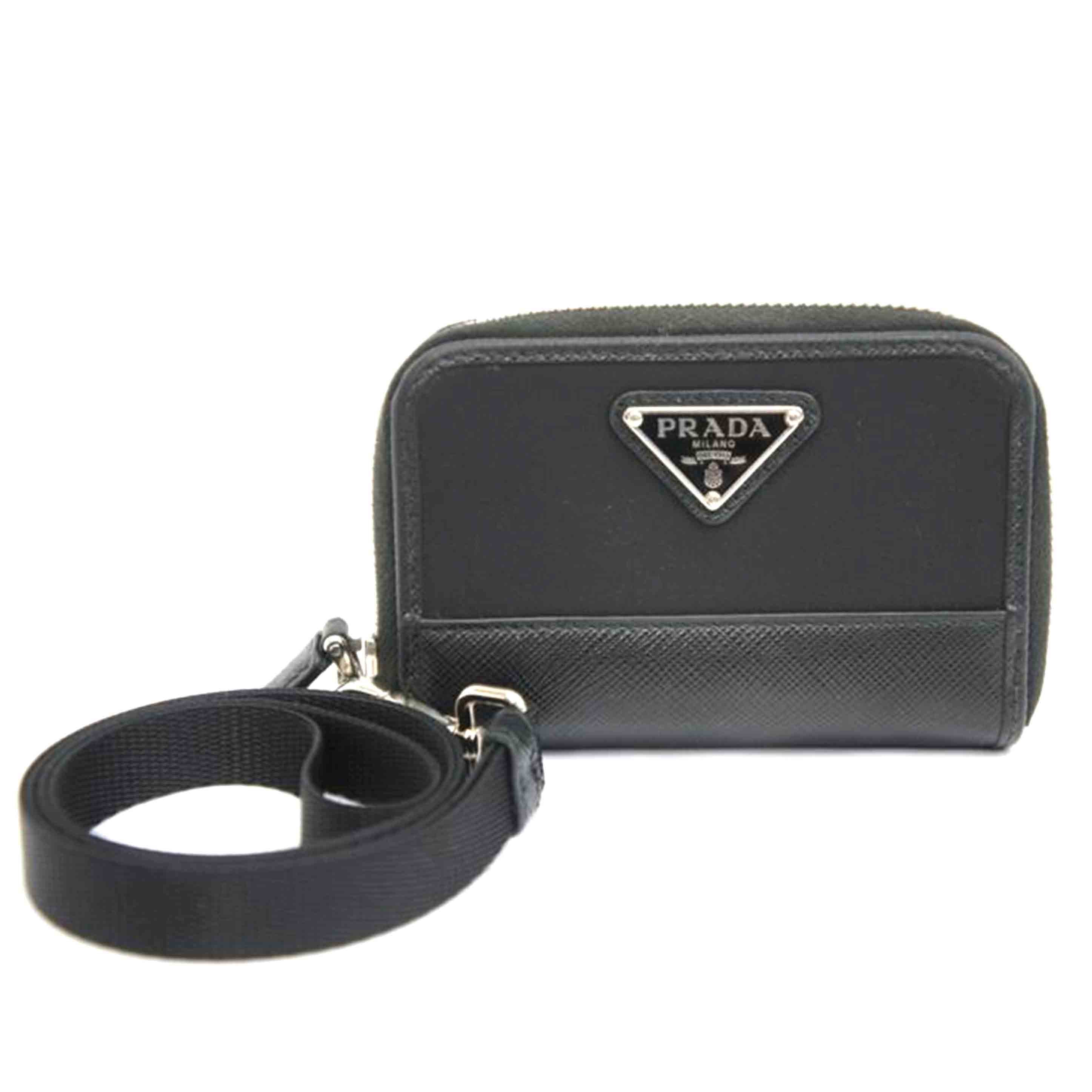 PRADA プラダ/トライアングルストラップ付コインケース/2MR039//ABランク/05