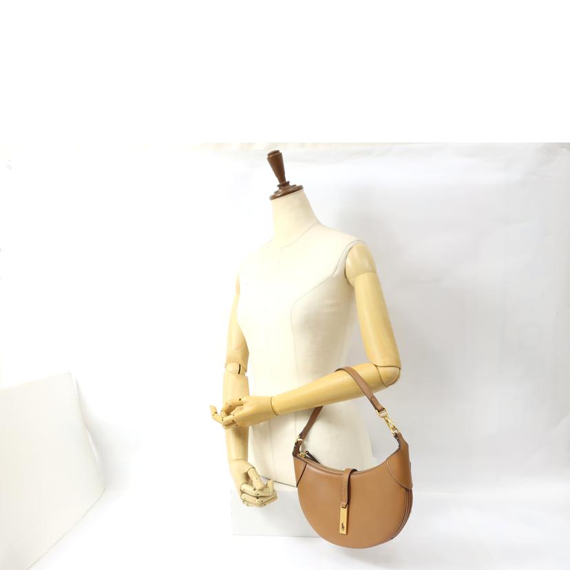 RALPH LAURE ラルフローレン/セミショルダーバッグ ライトブラウン/WAPOBAG02V20016//Sランク/65