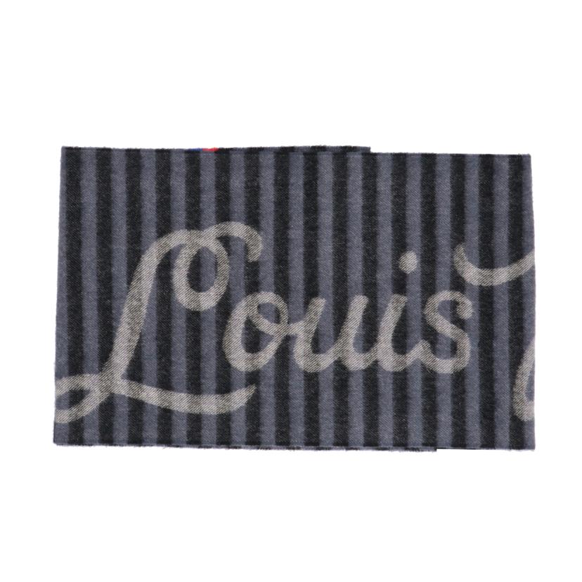 LOUIS VUITTON ルイヴィトン/LOUIS VUITTONエシャルプトランクストライプ ブルー×ブラック/M74958//Aランク/24