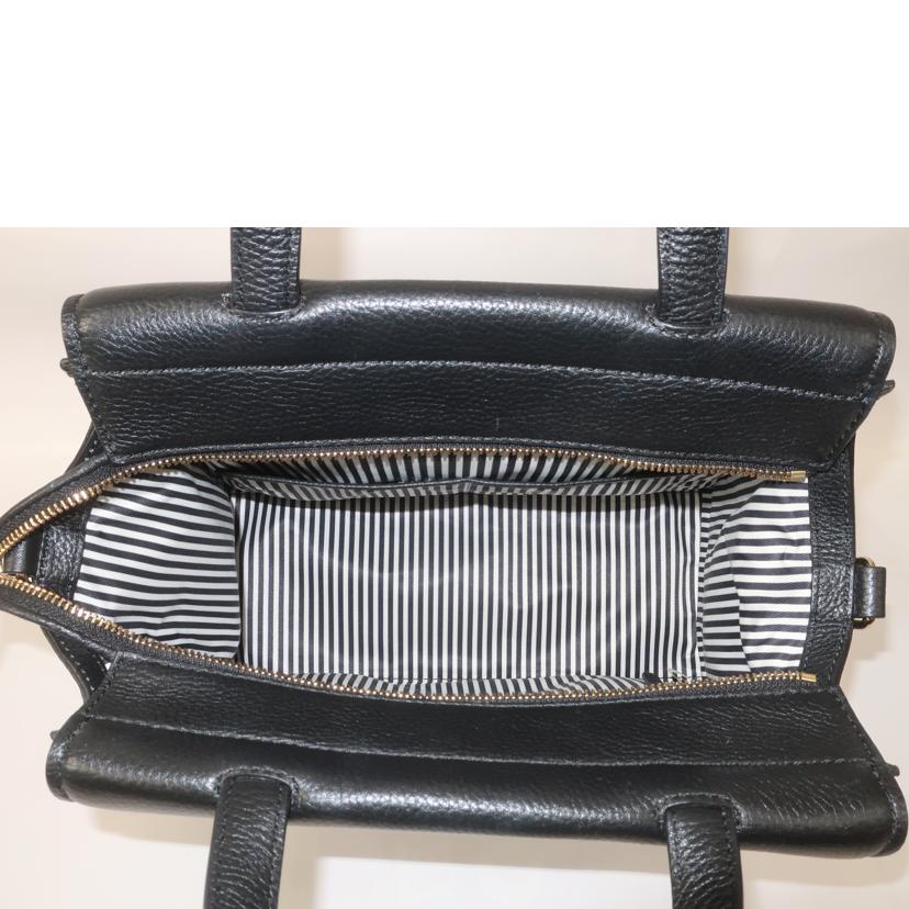 Kate Spade ケイトスペード/レザー2WAYバッグ ブラック ストライプ/PXRU6469//ABランク/65