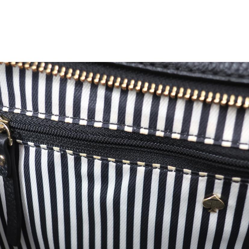 Kate Spade ケイトスペード/レザー2WAYバッグ ブラック ストライプ/PXRU6469//ABランク/65