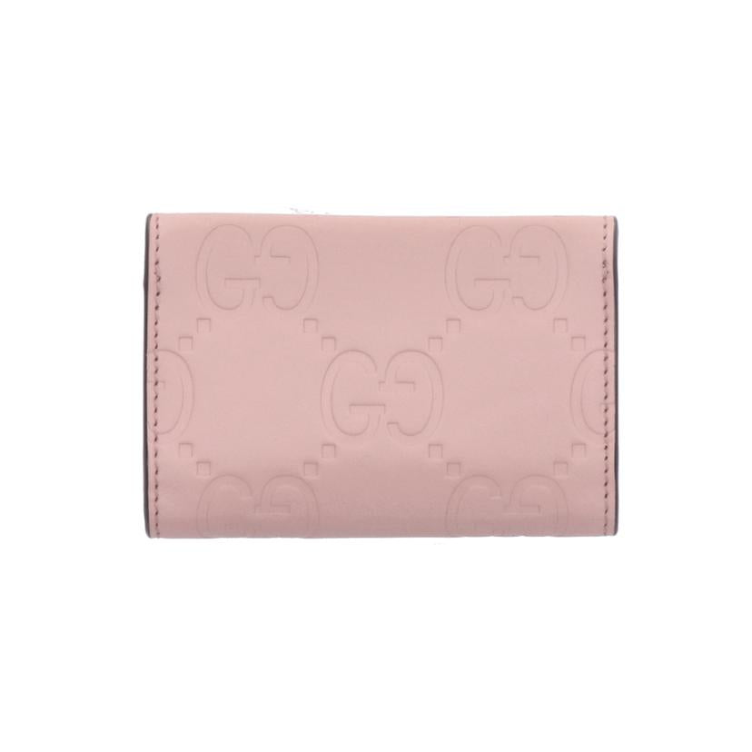 GUCCI グッチ/GUCCI ミディアムGカードケース/ピンク/772792//218*/SAランク/75