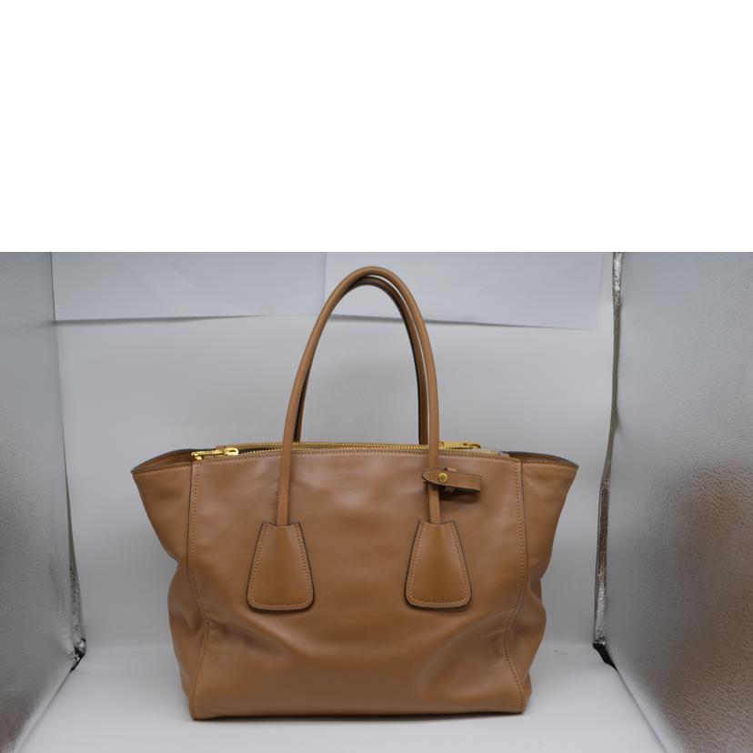 PRADA プラダ/ヴィッテロソフト2wayレザーハンド/キャメル/BN2764//25/ABランク/89
