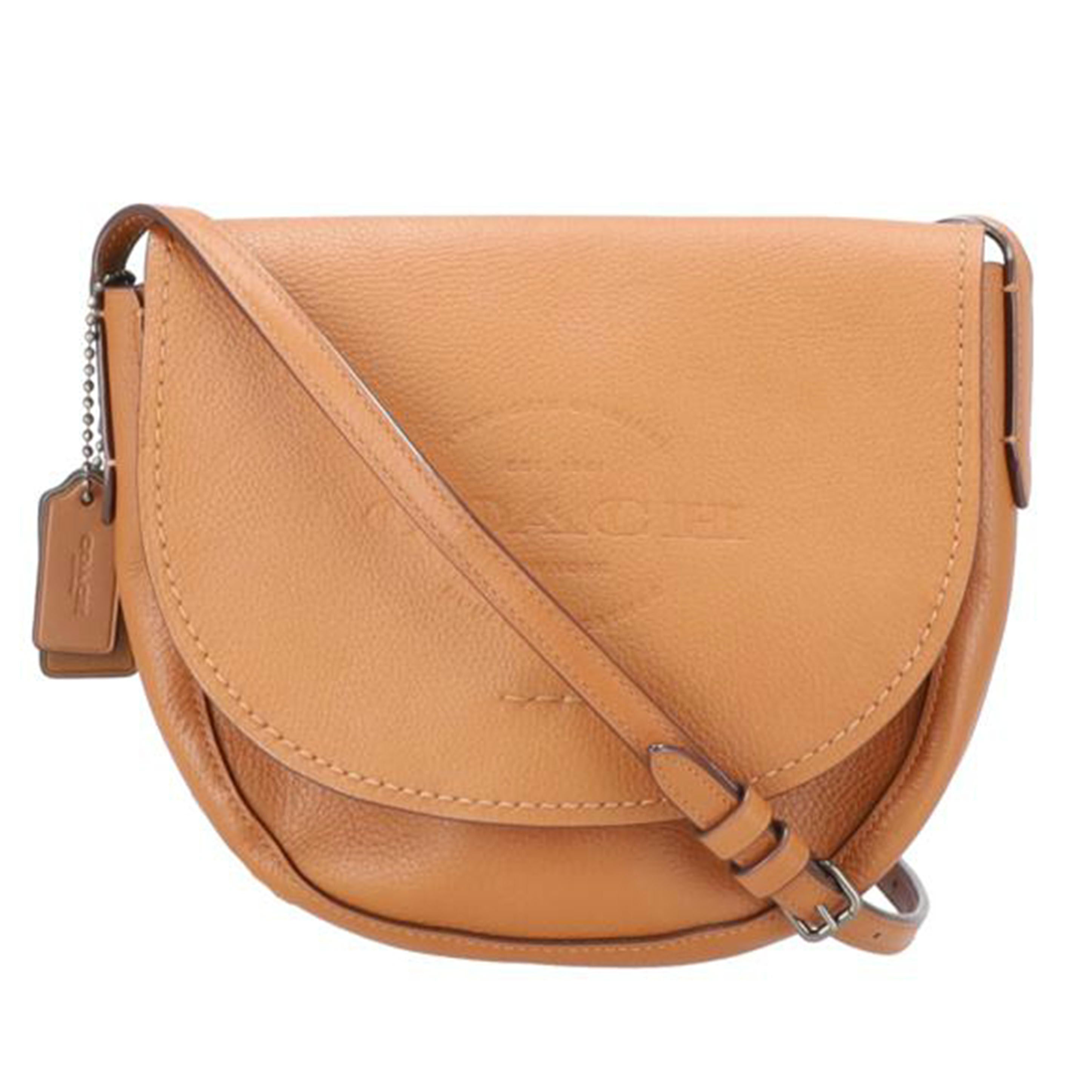 COACH コーチ/ロゴレザーショルダーバッグ/ブラウン系/F59723//H17**/Aランク/40