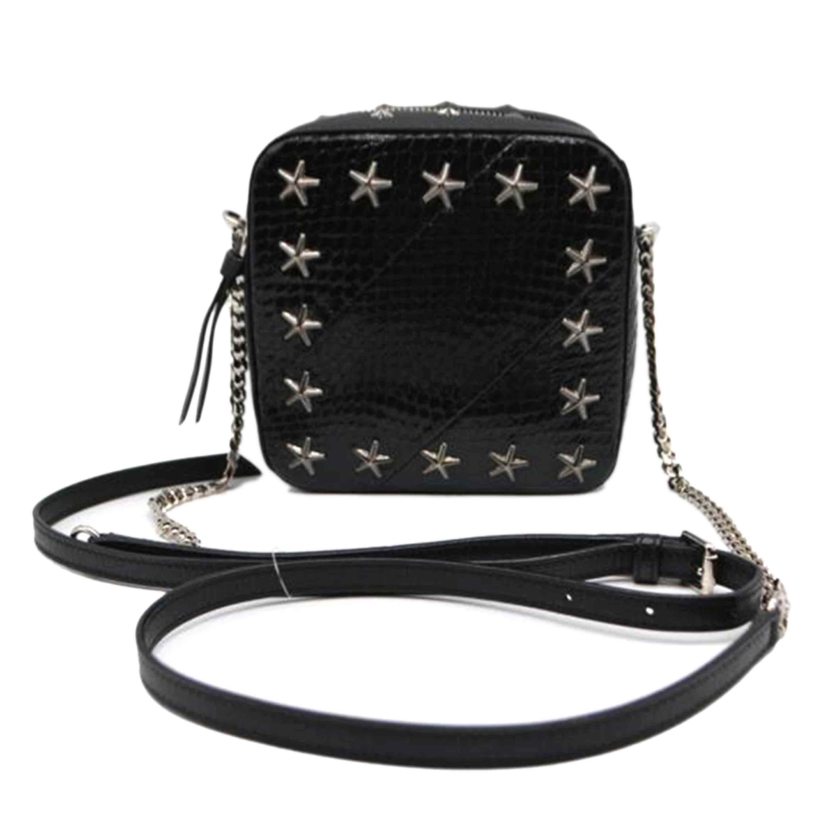 JIMMY CHOO ジミーチュウ/サニースタースタッズチェーンレザーショルダー/SUNNY//F14***/ABランク/89