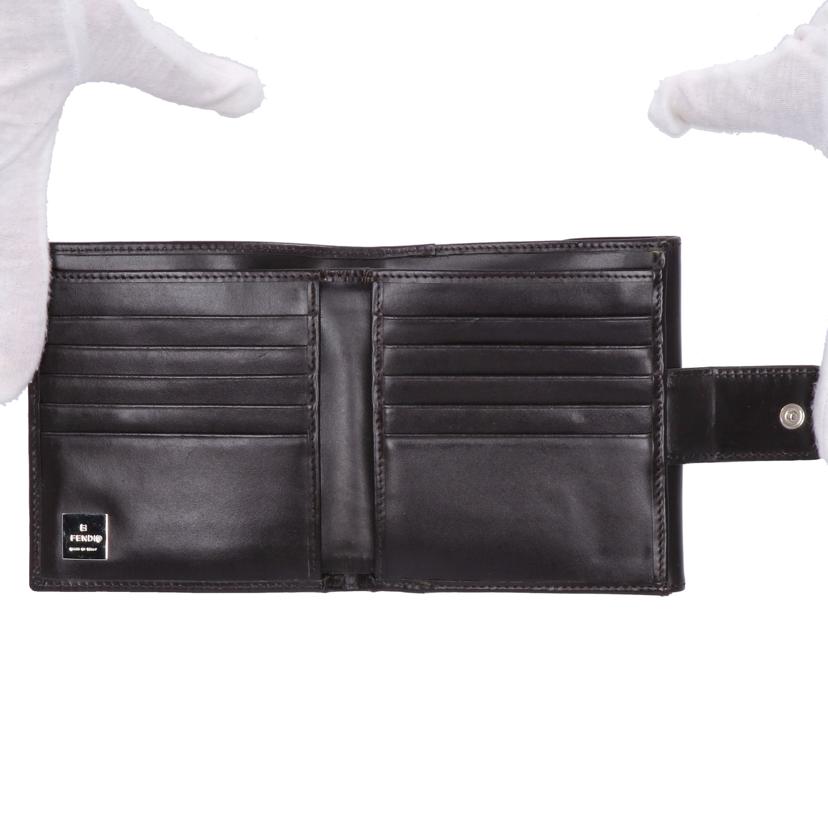 FENDI フェンディ/Wホック二つ折り財布/ズッカ/2289-01695-018//ABランク/93