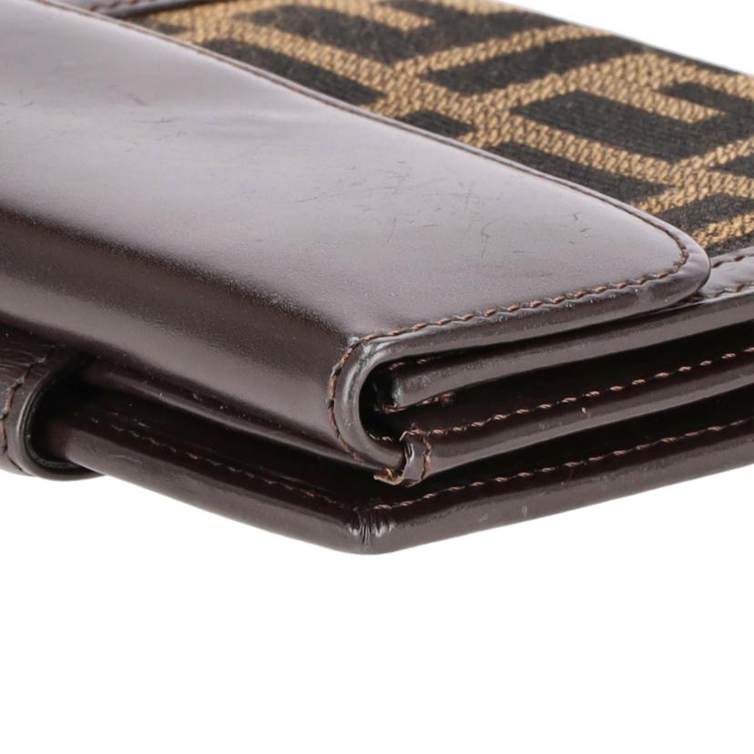 FENDI フェンディ/Wホック二つ折り財布/ズッカ/2289-01695-018//ABランク/93
