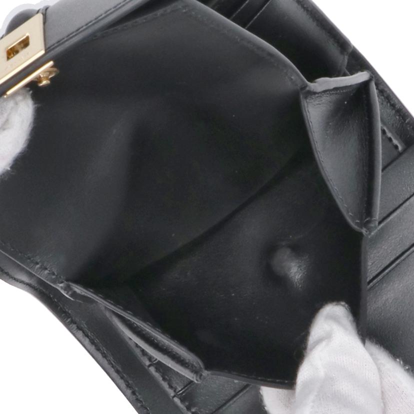 CELINE セリーヌ/スモール トリフォールドウォレット16/ブラック//Aランク/70