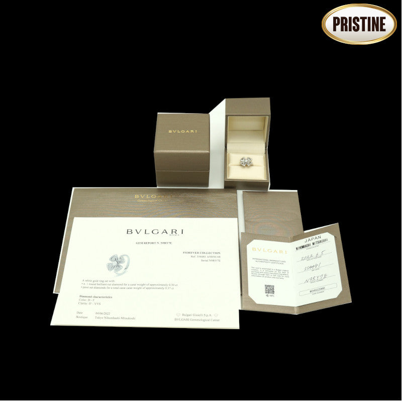 BVLGARI ブルガリ/AU750フィオレバーダイヤリング#11/354481AN858168//N9RY7E/Aランク/75