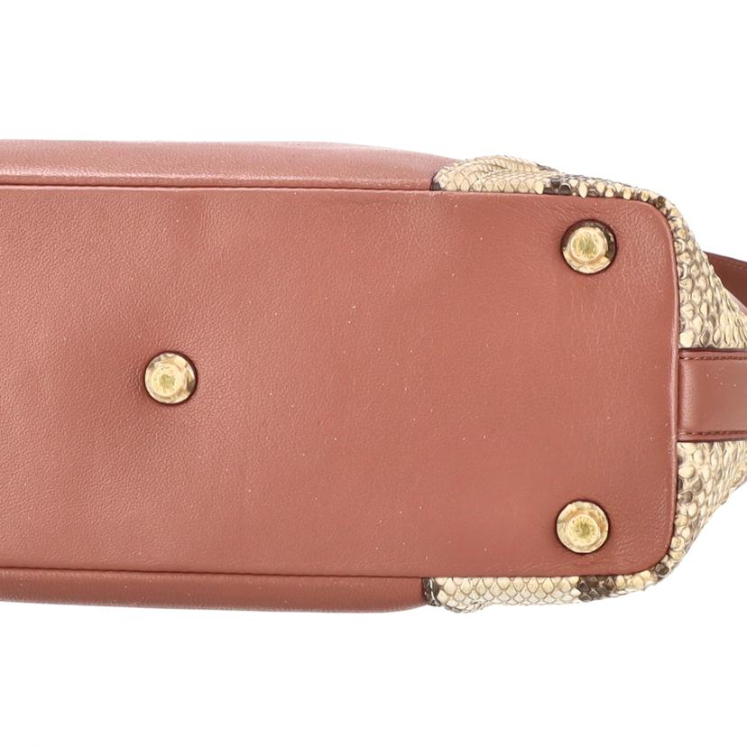 COCOCELUXGOLD ココセリュックスゴールド/レザーパイソン2WAYバッグ//Bランク/06