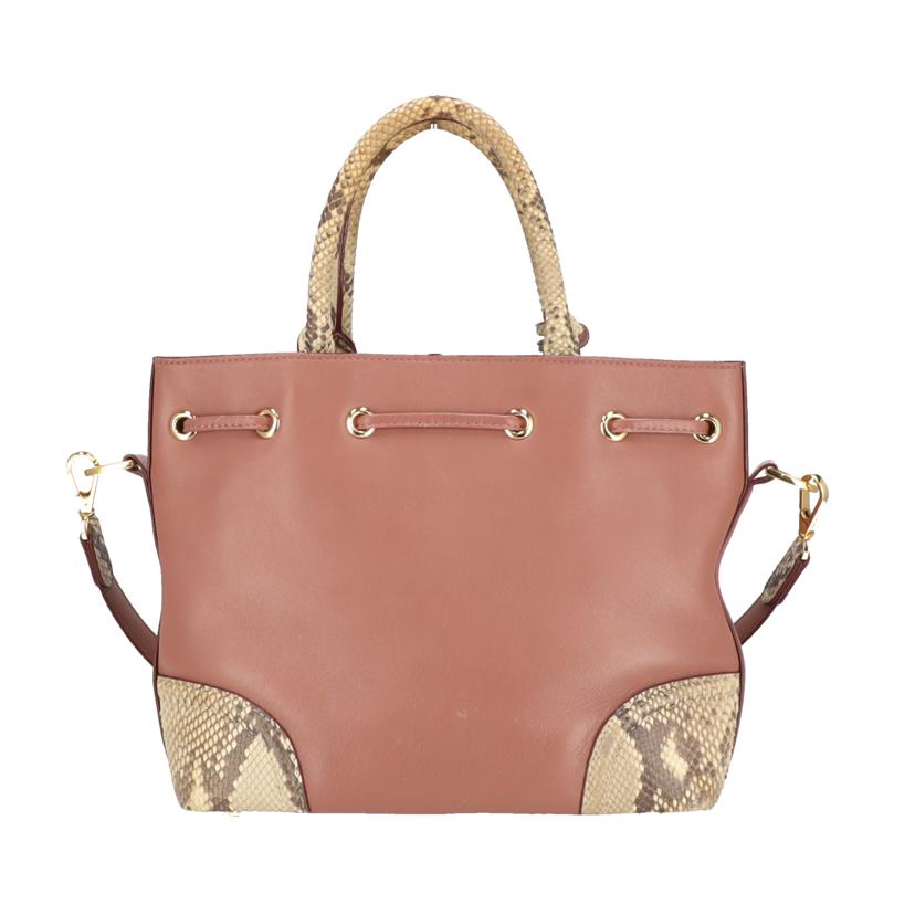 COCOCELUXGOLD ココセリュックスゴールド/レザーパイソン2WAYバッグ//Bランク/06