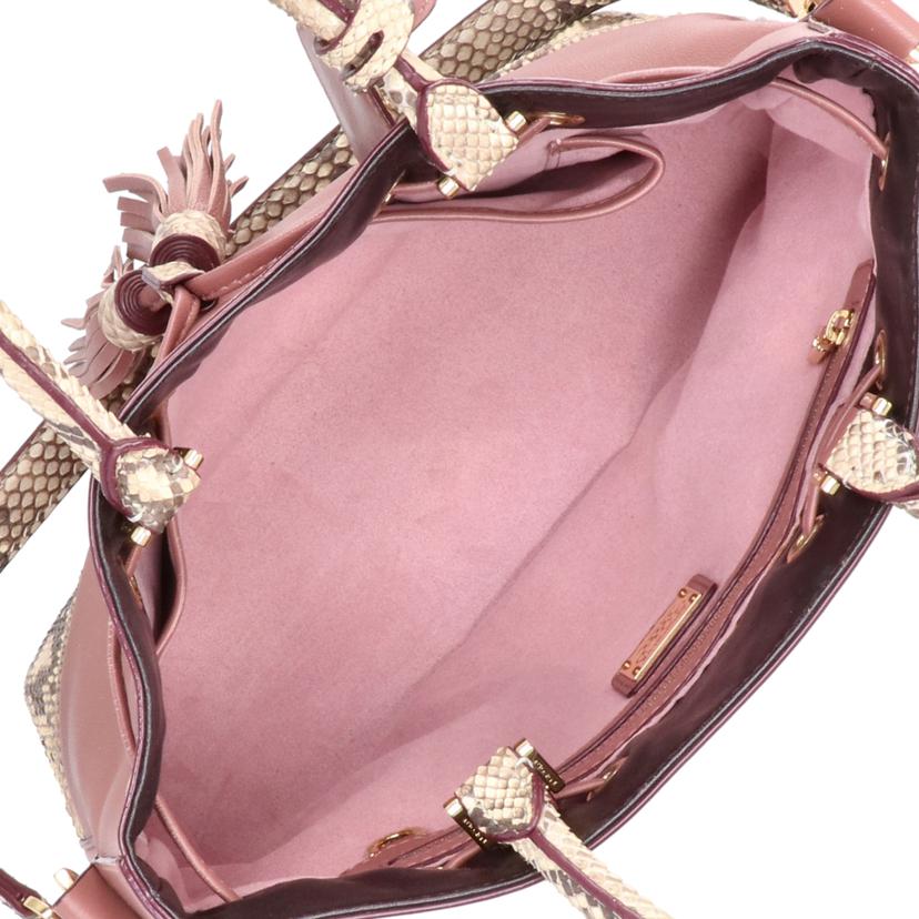 COCOCELUXGOLD ココセリュックスゴールド/レザーパイソン2WAYバッグ//Bランク/06