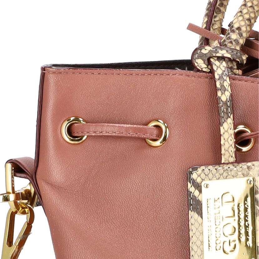 COCOCELUXGOLD ココセリュックスゴールド/レザーパイソン2WAYバッグ//Bランク/06
