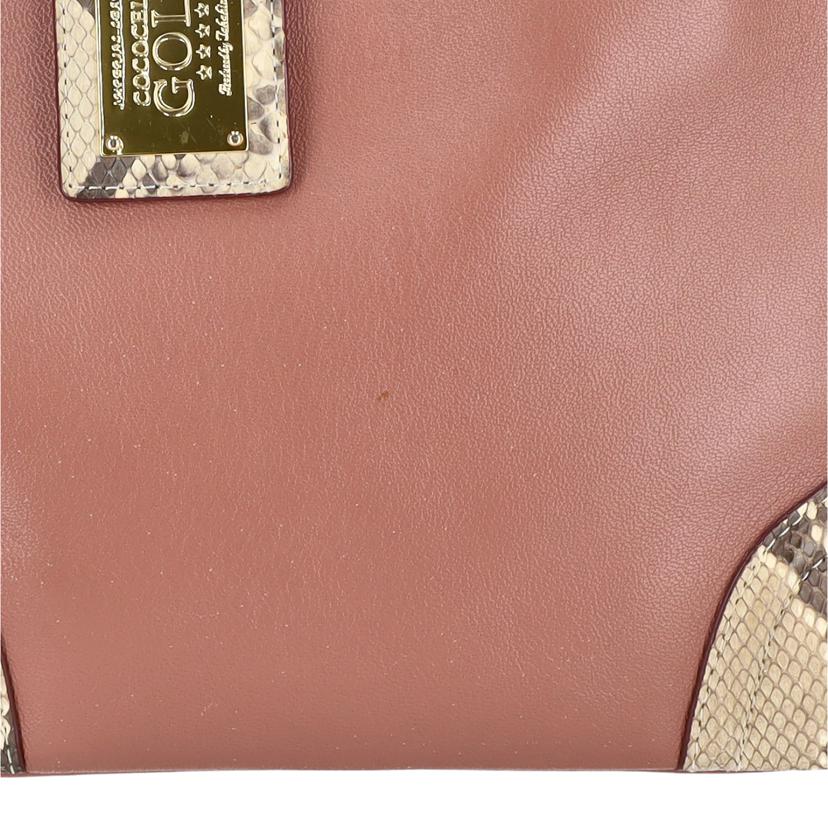 COCOCELUXGOLD ココセリュックスゴールド/レザーパイソン2WAYバッグ//Bランク/06