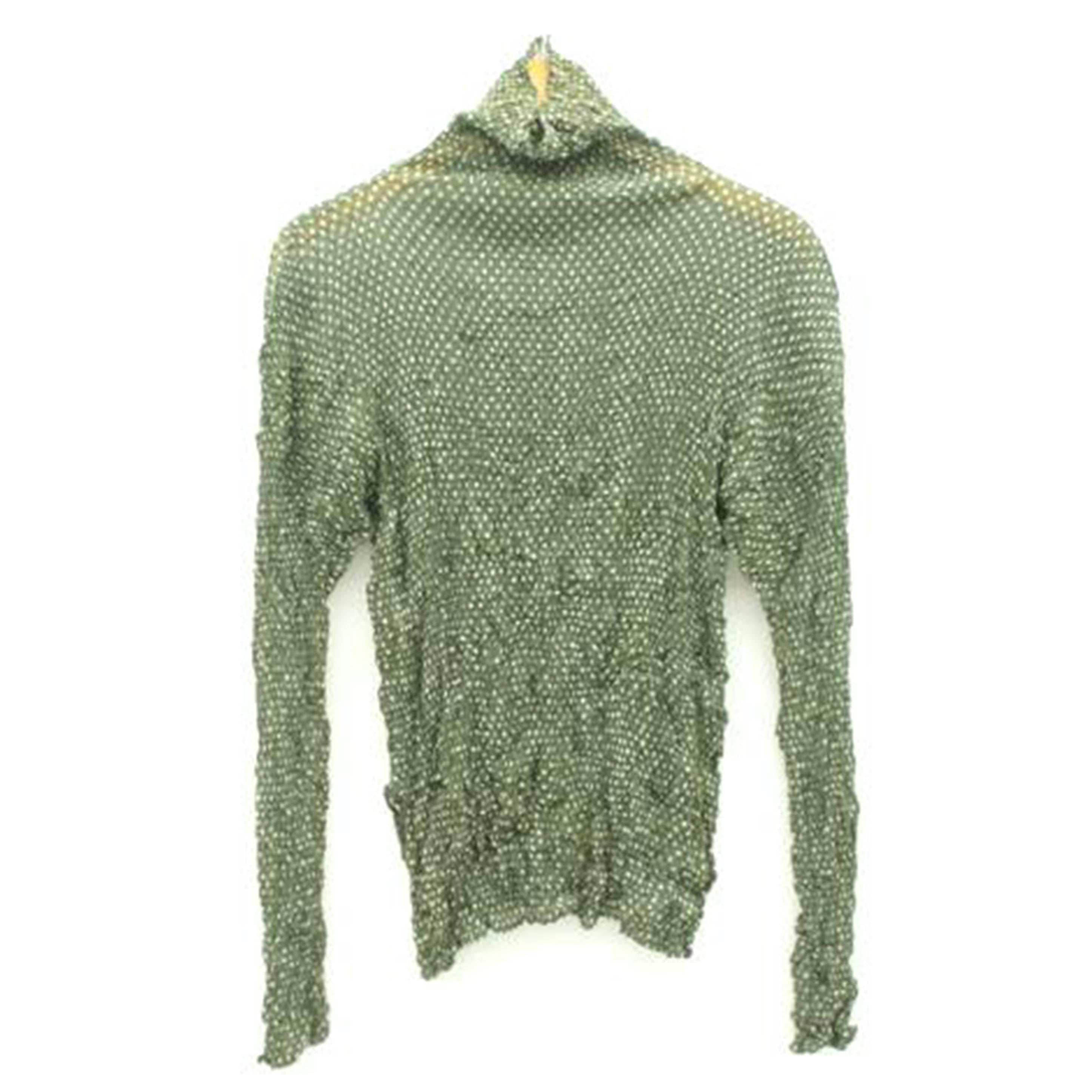 ISSEY MIYAKE イッセイミヤケ/ドット柄カットソー/グリーン//ABランク/18