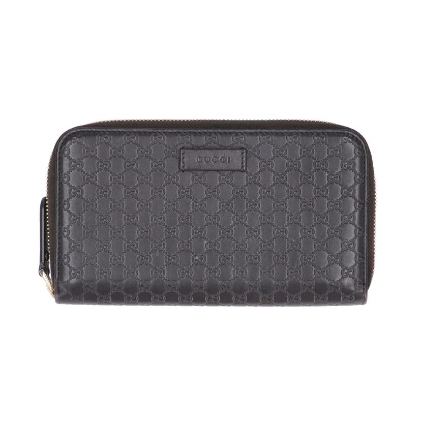 GUCCI グッチ/グッチシマラウンドファスナー長財布/449391//534***/Aランク/91