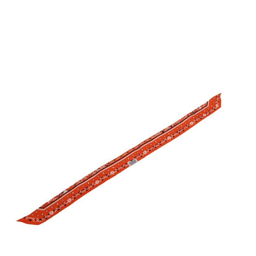 HERMES エルメス/ツイリー/シルクスカーフ/バンダナ柄/オレンジ//Aランク/04