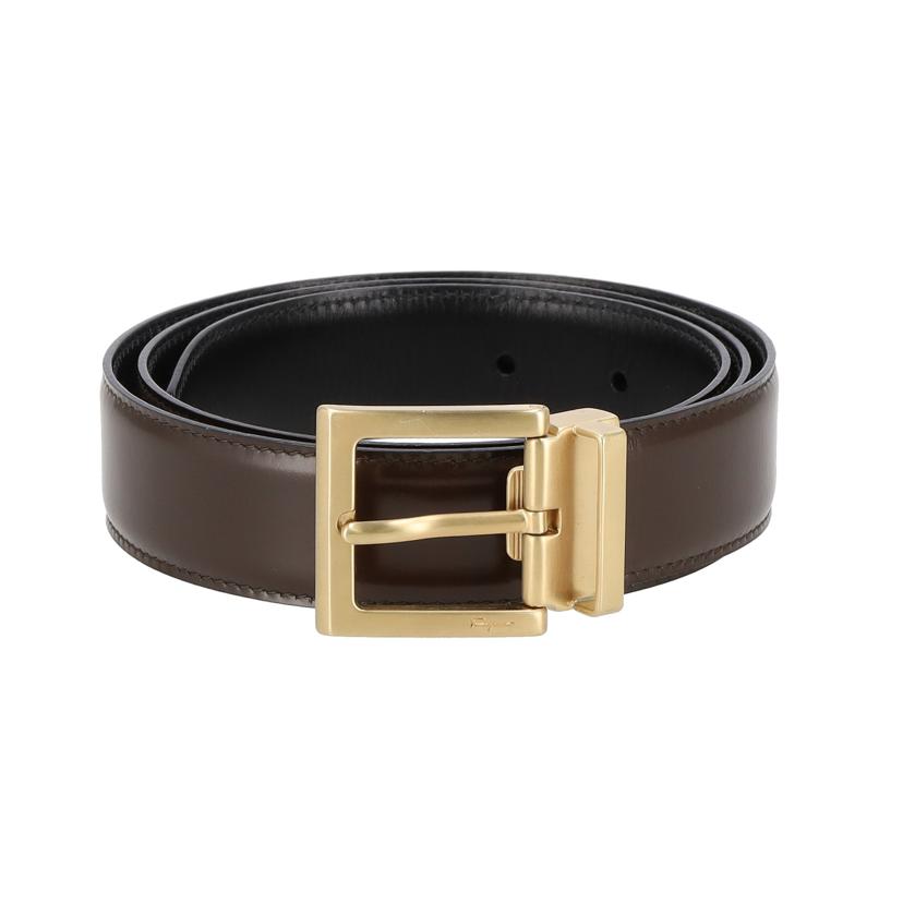 Salvatore Ferragamo フェラガモ/Ferragamo レザーベルト 金 金具 BR//ABランク/78