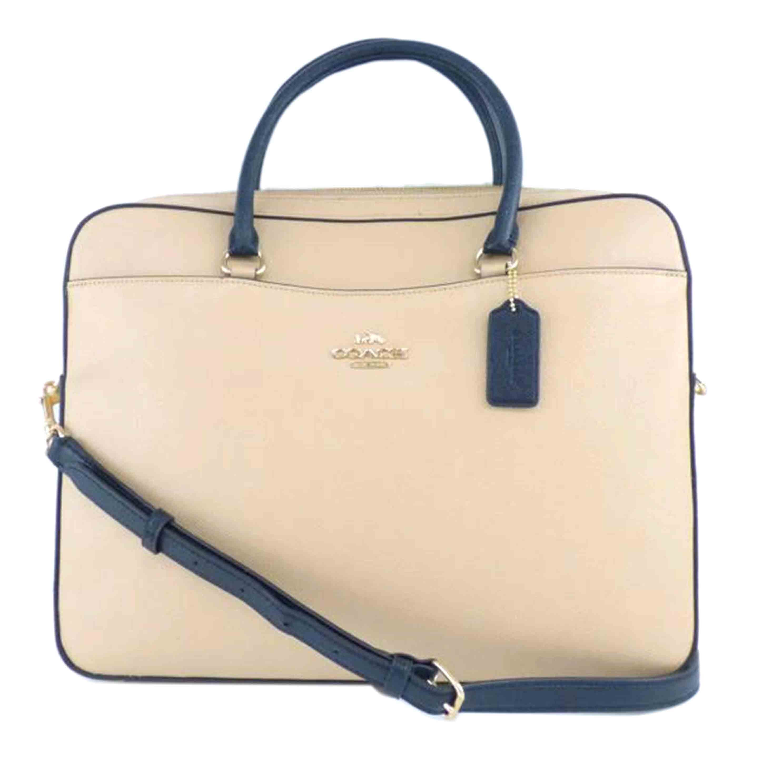 COACH コーチ/ビジネスバッグ/ベージュ/カーフ/F34822//G18**/ABランク/64