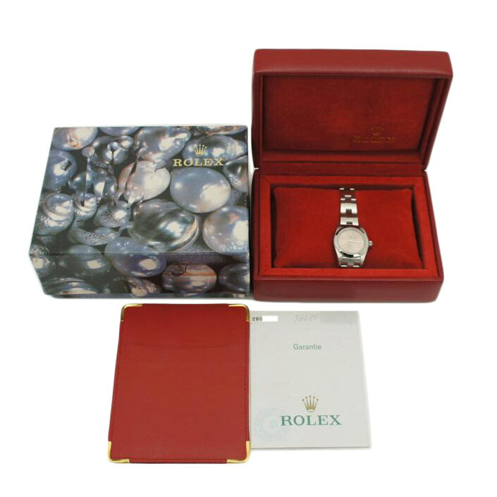 ROLEX ロレックス 2002年頃製造 オーバーホール済 新品仕上済/オイスターパーペチュアル・ピンク/レディース/Y番/76080//Y80**********/SAランク/94
