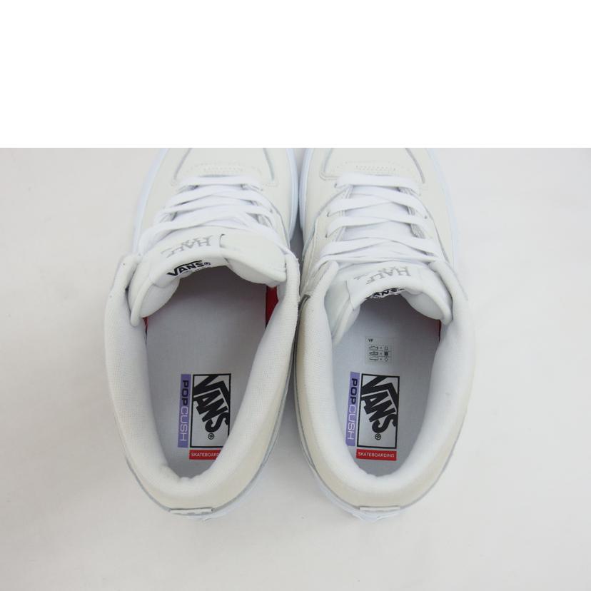 VANS バンズ/スケート/ハーフキャブ/レザースニーカー/ホワイト/508357//Aランク/04