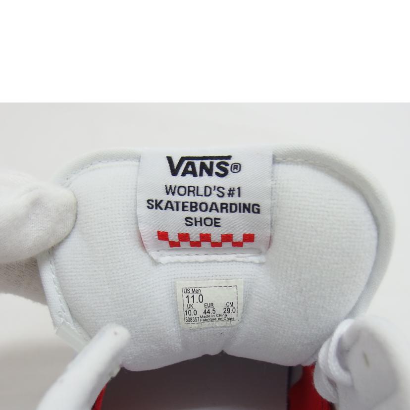 VANS バンズ/スケート/ハーフキャブ/レザースニーカー/ホワイト/508357//Aランク/04