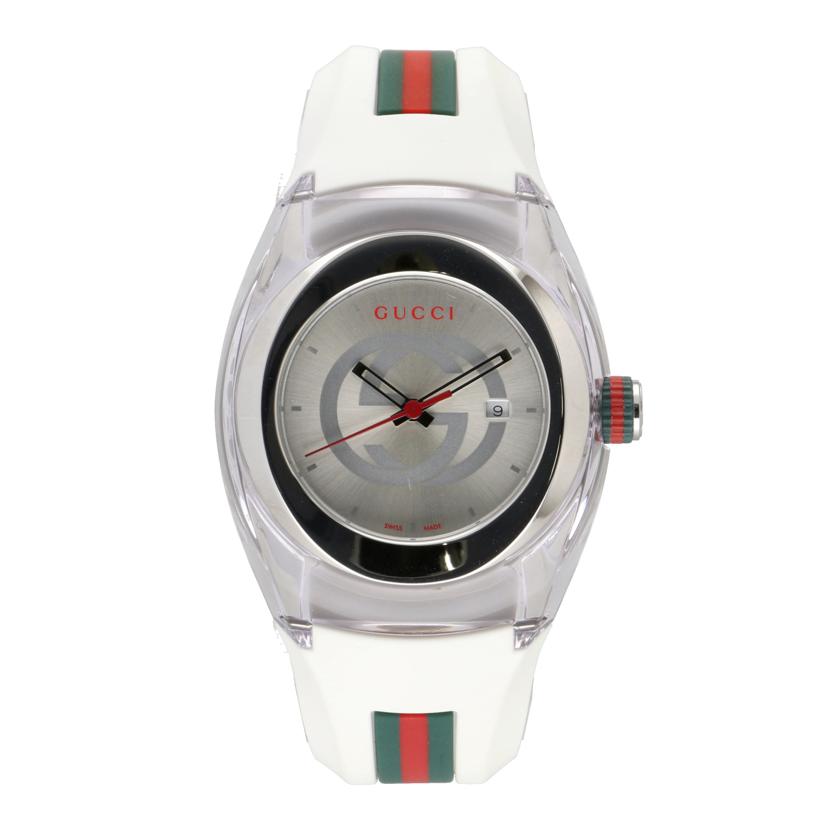 GUCCI グッチ/シンク・ホワイト/レディース/クオーツ/YA137302//187*****/SAランク/75