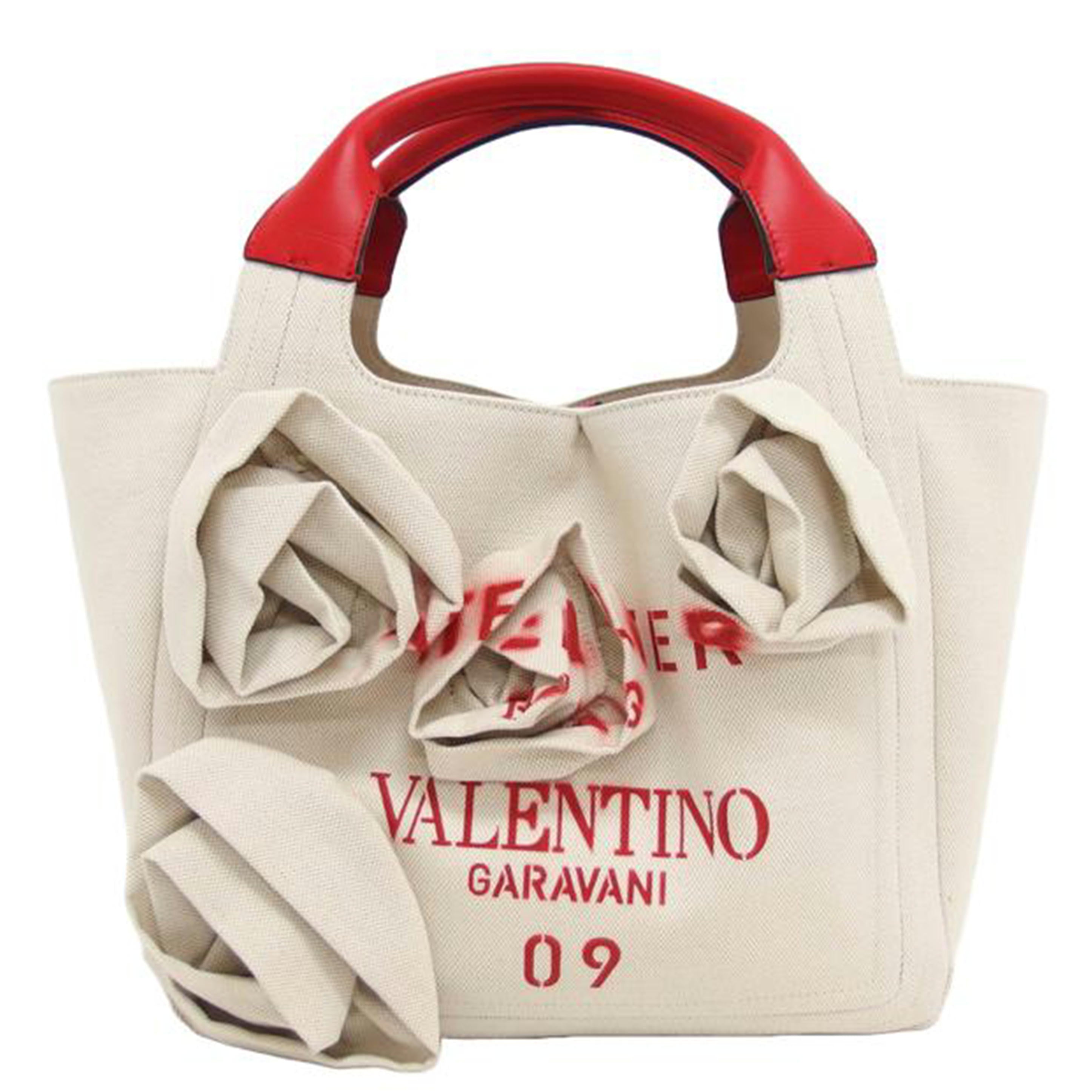 VALENTINO バレンティノ/アトリエ09/ローズブロッサム エディション/キャンバストートバッグ/WW2B0J36JUX//Aランク/04