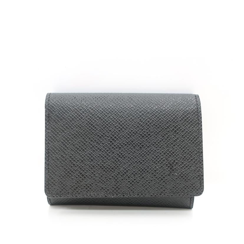 LOUIS VUITTON ルイ・ヴィトン/アンヴェロップ カルト ドゥ ヴィジット イニシャル有 カードケース 名刺入れ ブラック/M30922//CA4***/ABランク/65