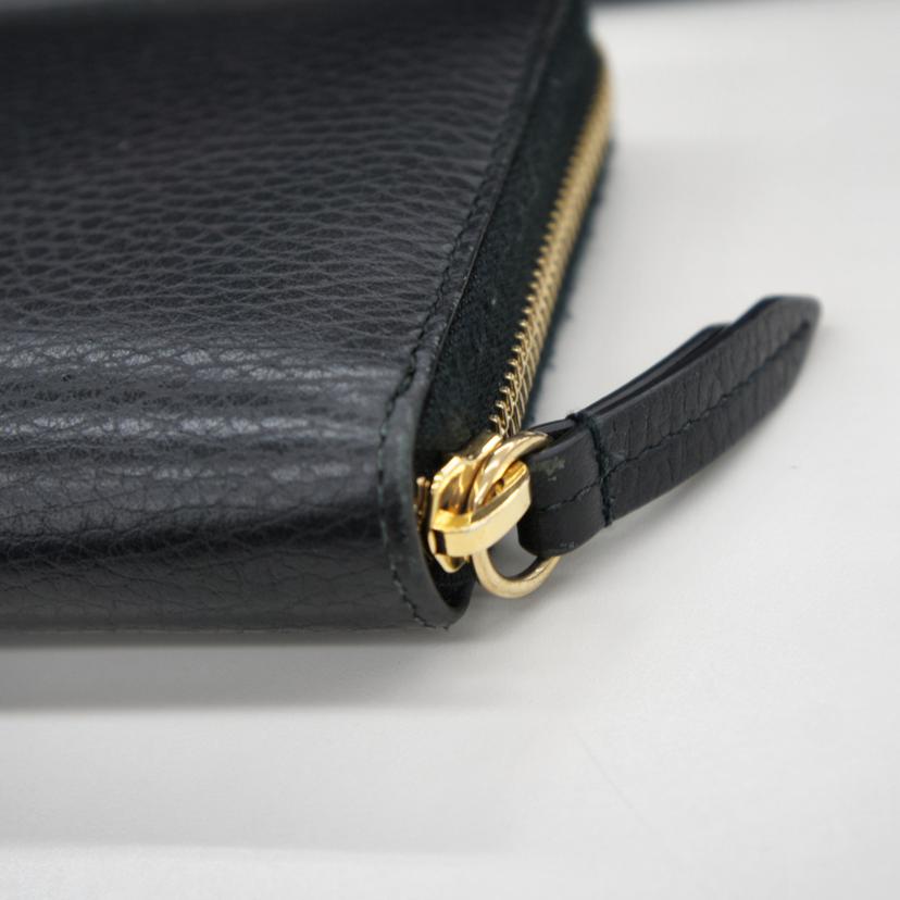 GUCCI グッチ/GGマーモントラウンドファスナー長財布/456117//584***/Bランク/94