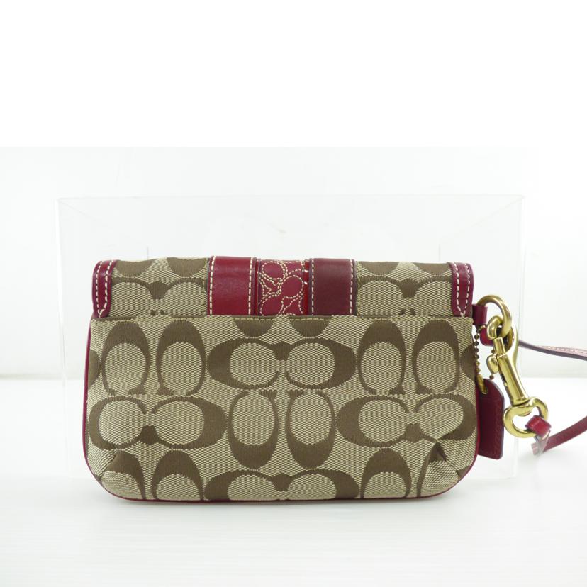 COACH コーチ/シグネチャーキャンバスレザーポーチ//ABランク/64